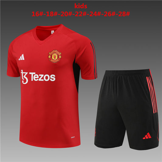 Manchester United Kids Short Sleeve Training Set