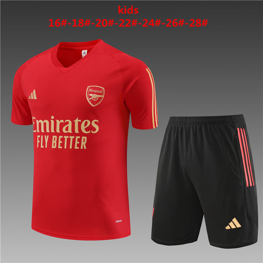 Arsenal Kids Short Sleeve Training Set