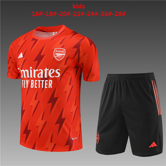 Arsenal Kids Short Sleeve Training Set