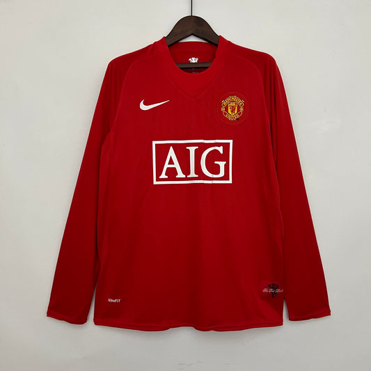 Manchester United 07/08 Home Long Sleeve